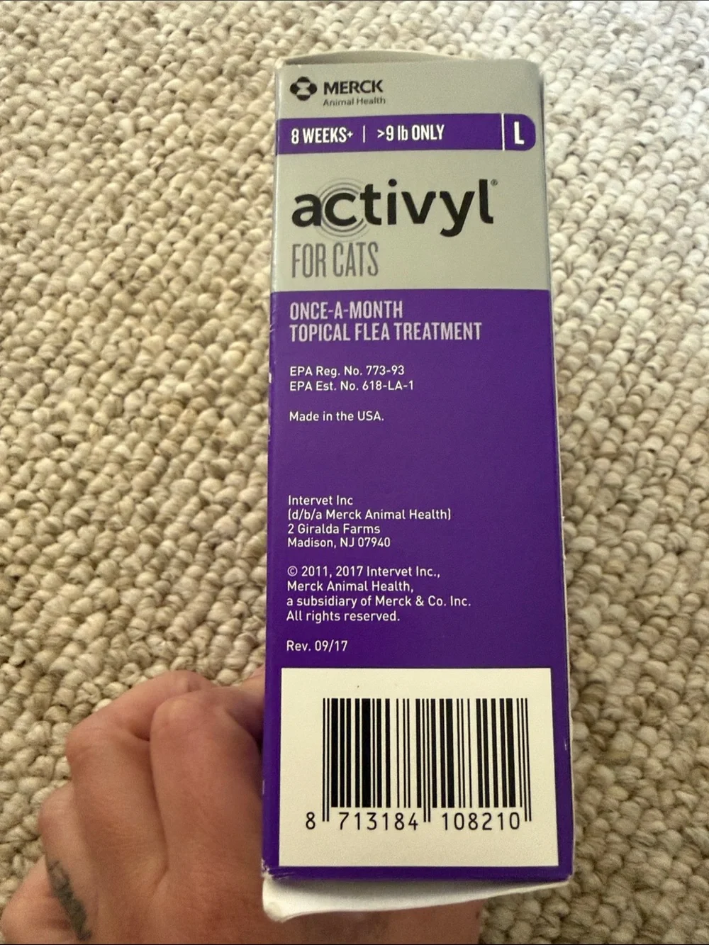 Merck topical flea